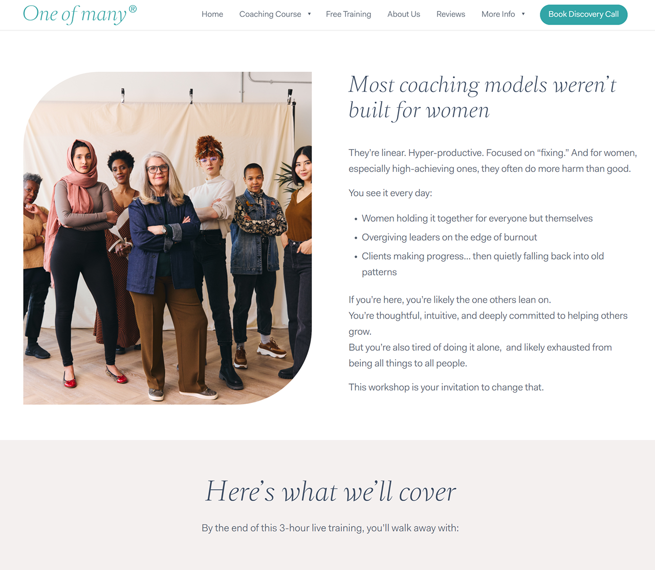 One of Many Meta ads campaign promoting women leadership programme